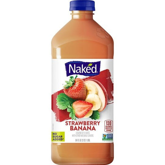 Naked Juice, Strawberry Banana, 64 fl oz