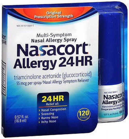 Nasacort Triamcinolone Acetonide Allergy Relief, Chattem 41167580005, 1 Count