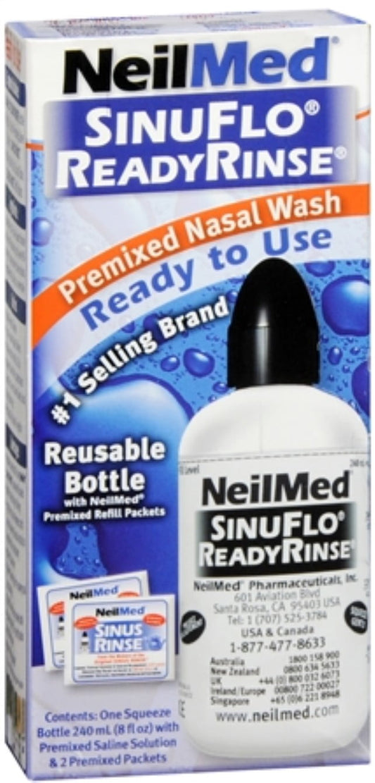 NeilMed SinuFlo Ready Rinse Premixed Nasal Wash Solution