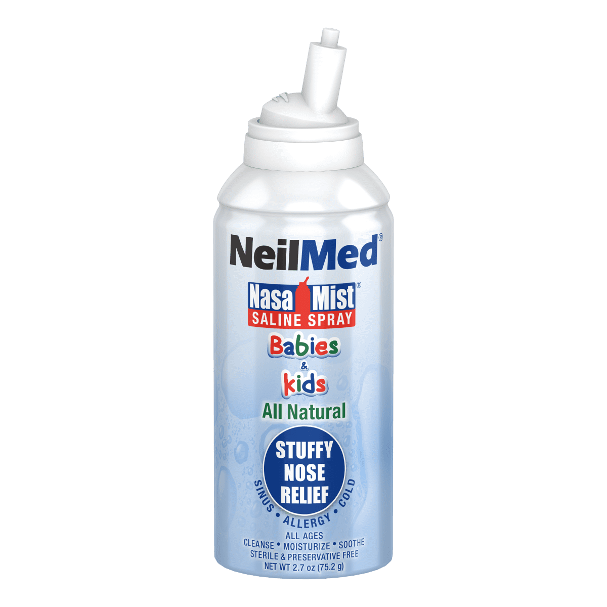 Neilmed Pediamist Pediatric Saline for Stuffy Noses, Nasal Mist Spray, 2.53 oz