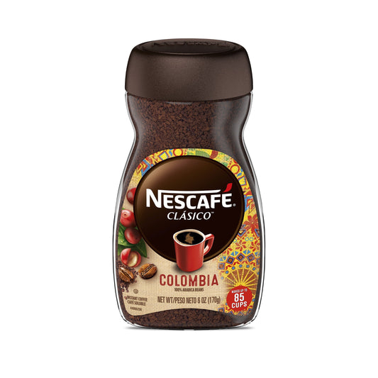 Nescafe Classico Colombia Medium Roast Instant Coffee, 6 oz