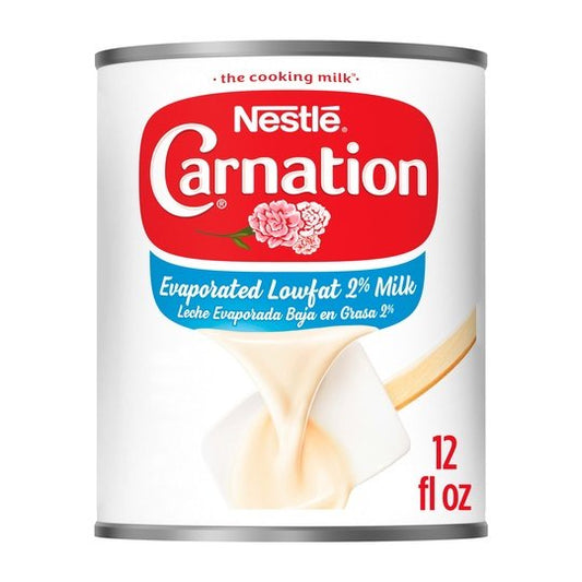 Nestle Carnation Lowfat 2% Evaporated Milk, Vitamins A and D Added, 12 fl oz