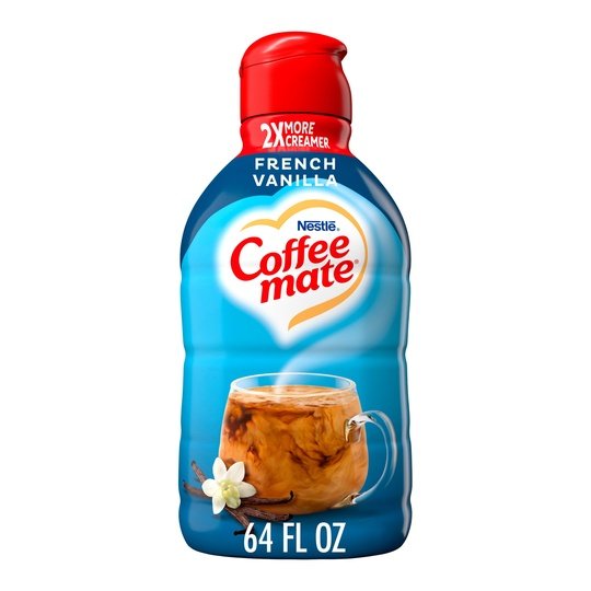 Nestle Coffee mate French Vanilla Liquid Coffee Creamer, 64 fl oz