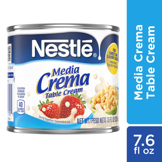 Nestle Media Crema Neutral Flavor Table Cream, 7.6 fl oz