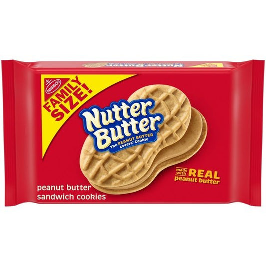 Nutter Butter Family Size Peanut Butter Sandwich Cookies, 16 oz