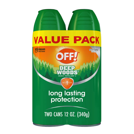 OFF! Deep Woods Insect Repellent V, 6 fl oz, 2 ct