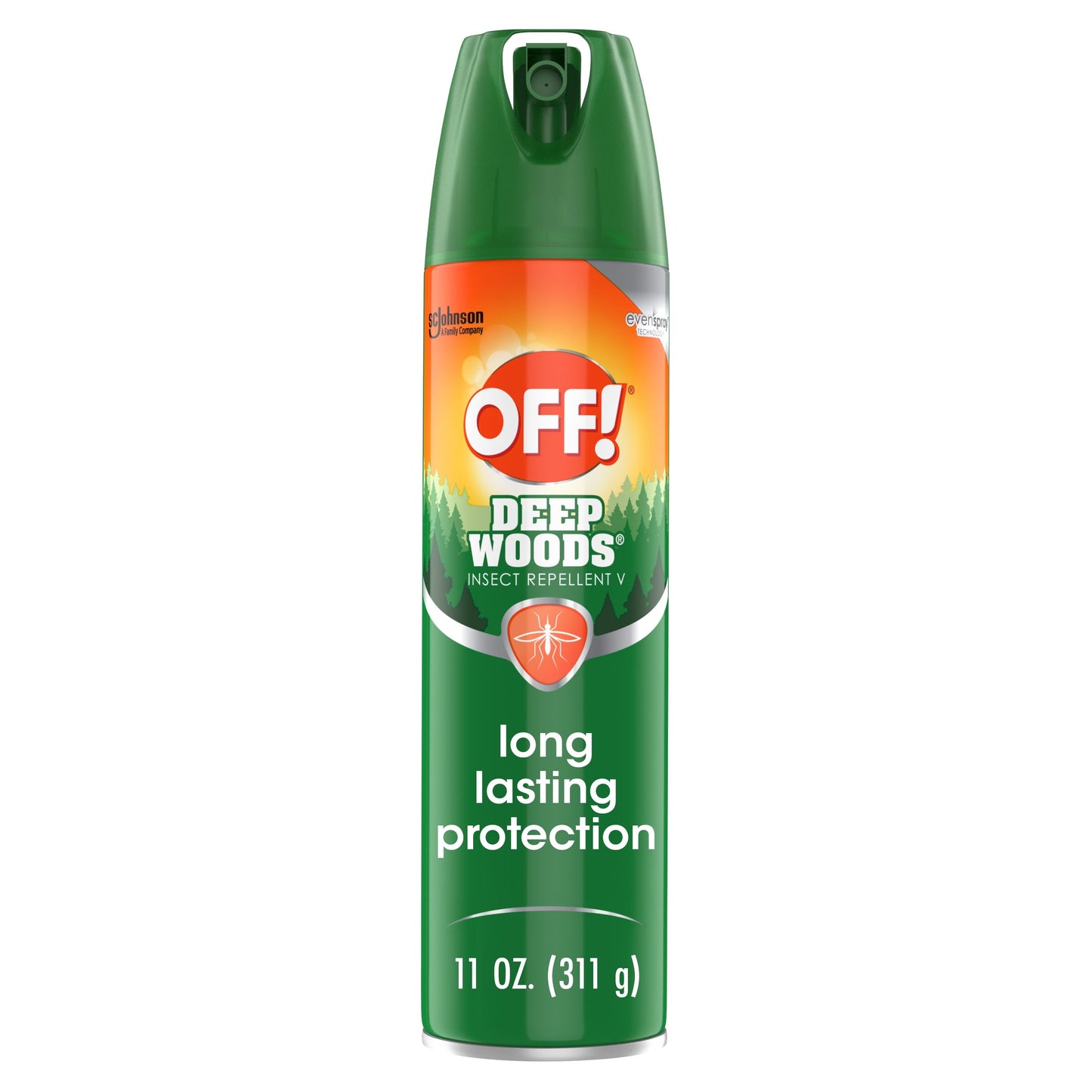 OFF! Deep Woods Insect Repellent V, Up to 8 Hours of Mosquito Protection with DEET, 11 oz