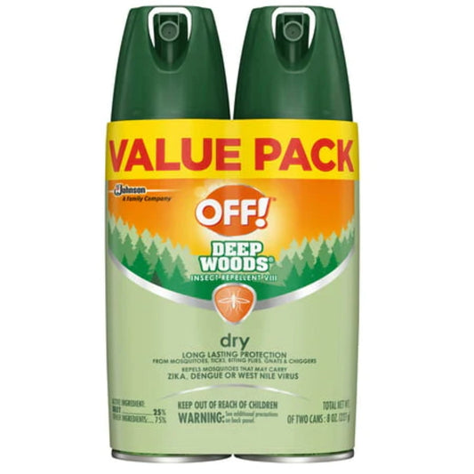 OFF! Deep Woods Insect Repellent VIII Dry, 4 oz, 2 ct
