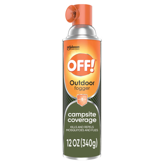 OFF! Outdoor Mosquito Fogger, Campsite Insecticide with up to 6 Hours of Protection, 12 oz