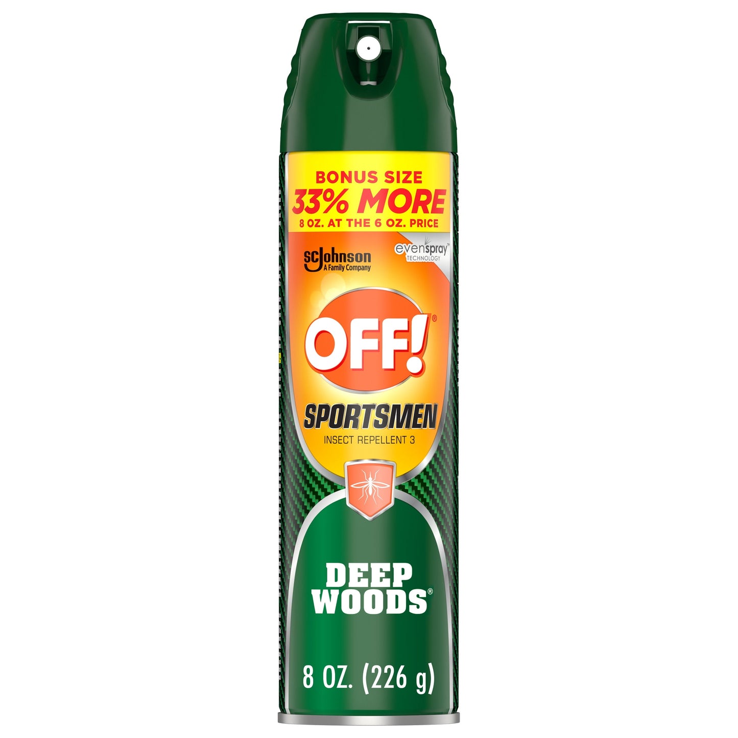 OFF! Sportsmen Deep Woods Insect Repellent 3, Sweat Resistant Bug Spray, 8 oz