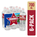 OZARKA Brand 100% Natural Spring Water, 23.7-ounce plastic sport cap bottles (Pack of 6)