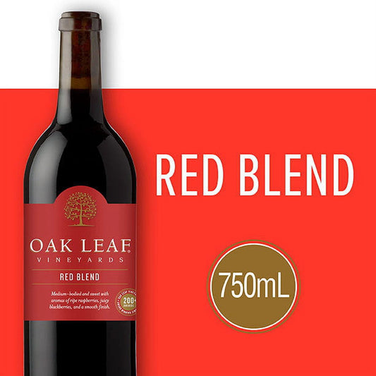 Oak Leaf Vineyards Red Blend Wine, 750 ml Glass, ABV 9.00%