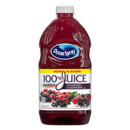 Ocean Spray ® 100% Juice Cranberry Elderberry, 64 oz