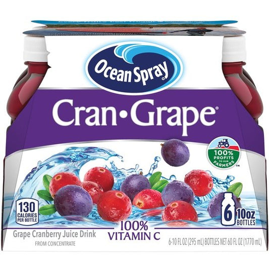 Ocean Spray Cran- Grape Juice Drink 10 fl oz, 6 Ct