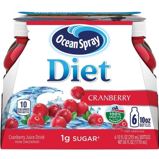 Ocean Spray Diet Cranberry Juice Drink, 10 fl oz, 6 count
