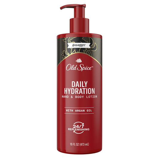 Old Spice Daily Hydration Hand & Body Lotion for Men, Swagger, 16 fl oz