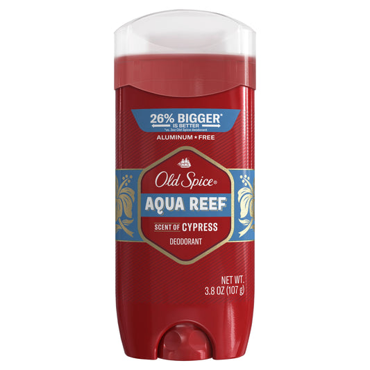 Old Spice Men's Aluminum Free Deodorant, Aqua Reef, 3.8oz