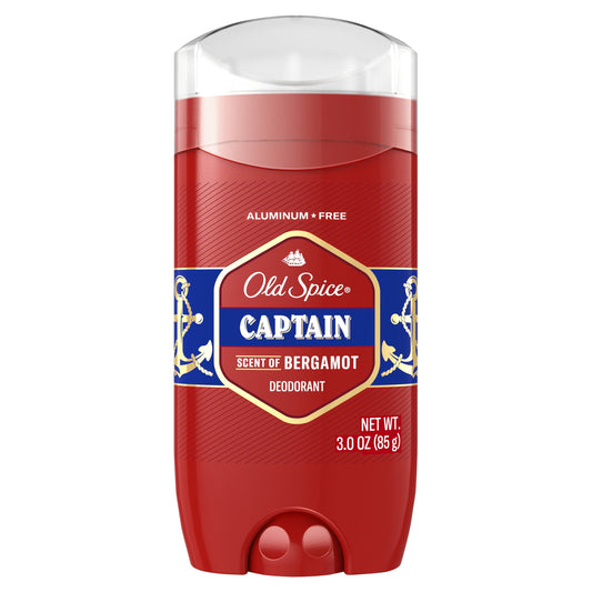 Old Spice Red Collection Deodorant for Men, Captain Scent, 3.0 oz