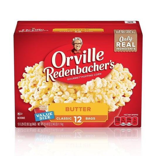 Orville Redenbacher's Butter Microwave Popcorn, 3.29 Oz, 12 Ct