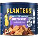 PLANTERS Lightly Salted Mix Nuts, Party Snacks, Plant-Based Protein, 10 Oz Canister