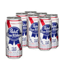 Pabst Blue Ribbon, 6 Pack, 16 fl oz Aluminum Can, 4.7% ABV, Domestic Lager