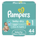 Pampers Baby Dry Diapers Size 1, 44 Count