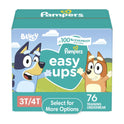 Pampers Easy Ups Bluey Training Pants Toddler Boys Size 3T/4T 76 Count