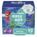 Pampers Easy Ups PJ Masks Training Pants Toddler Boys Size 4T/5T 92 Count
