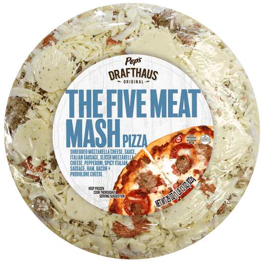 Pep's Drafthaus Original Five Meat Mash Frozen Pizza 33.6oz