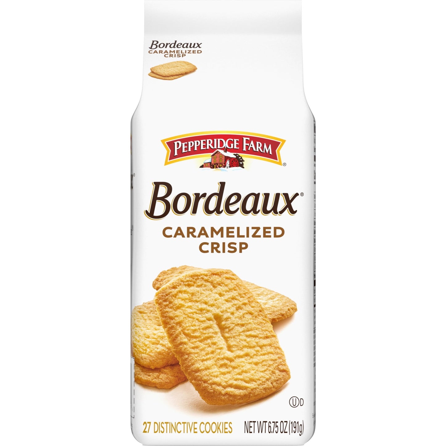 Pepperidge Farm Bordeaux Caramelized Crisp Cookies, 6.75 oz Bag