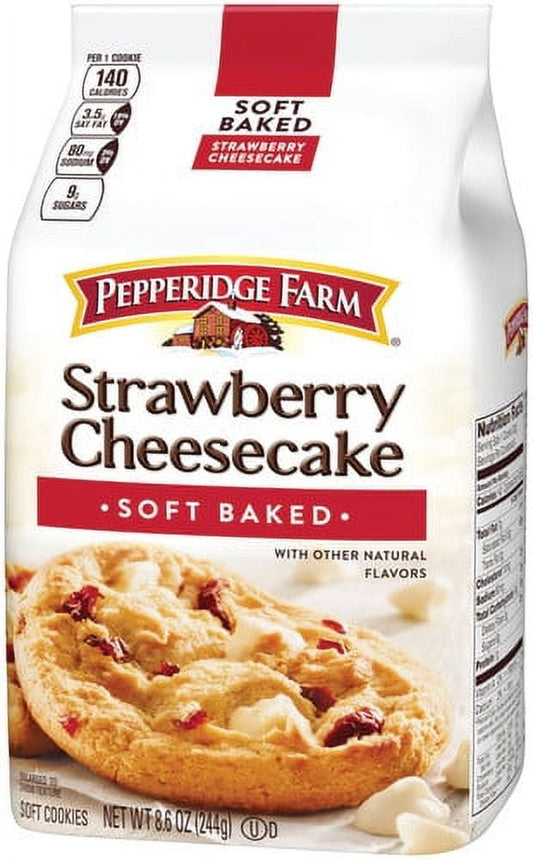 Pepperidge Farm Soft Baked Strawberry Cheesecake Cookies, 8.6 oz. Bag