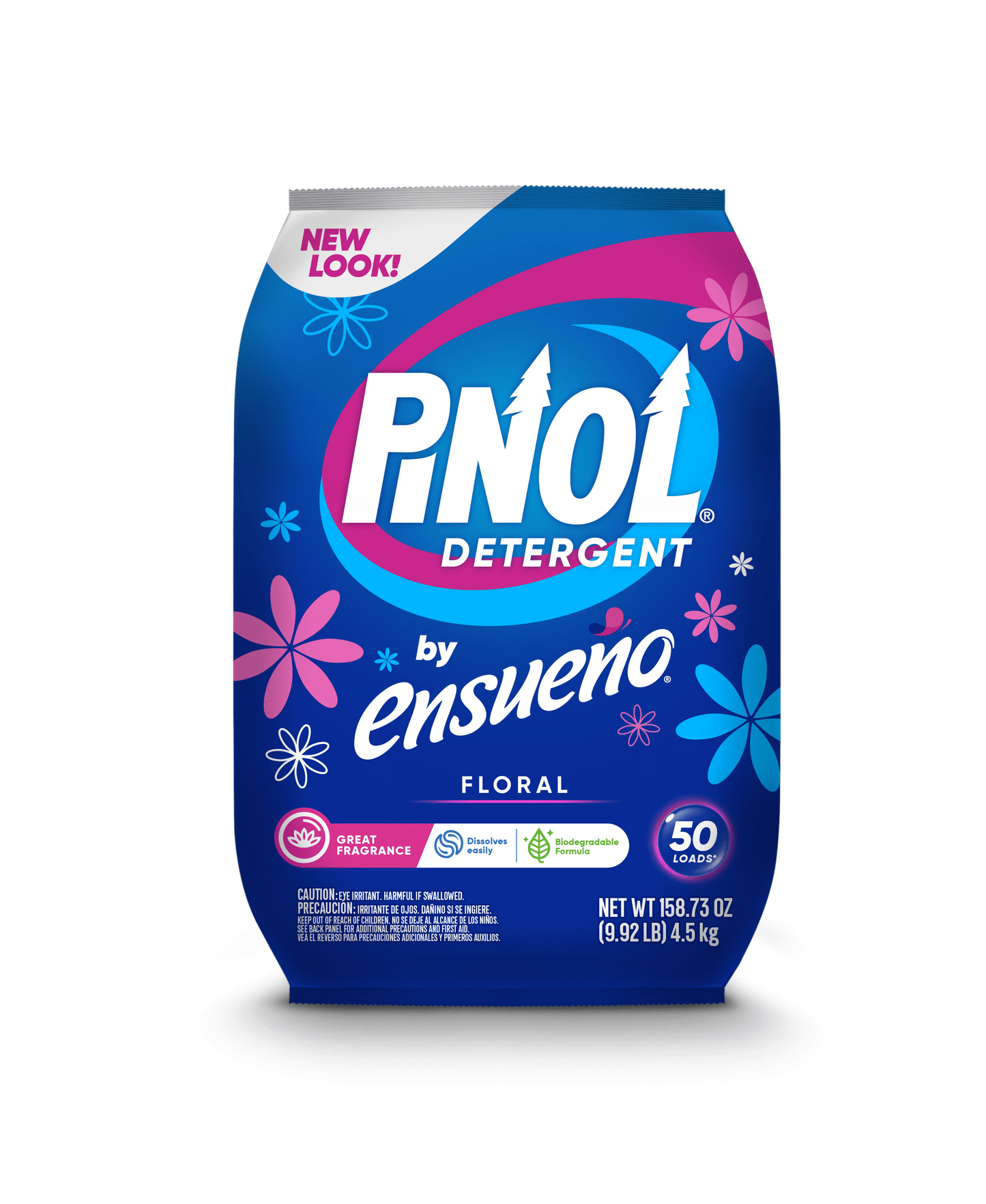 Pinol Floral Aroma Powder Laundry Detergent, 158.73 oz 4 pack