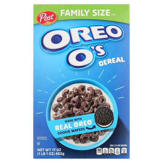 Post OREO Os Breakfast Cereal, 17 oz Box