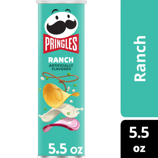 Pringles Ranch Potato Crisps Chips, 5.5 oz