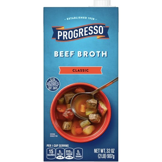 Progresso Classic Beef Broth, Gluten Free, 32 ounces