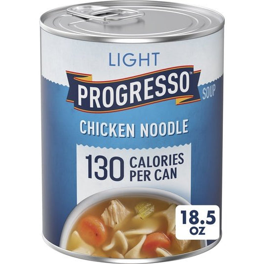Progresso Light Chicken Noodle Soup, Ready To Serve Canned Soup, 18.5 oz.