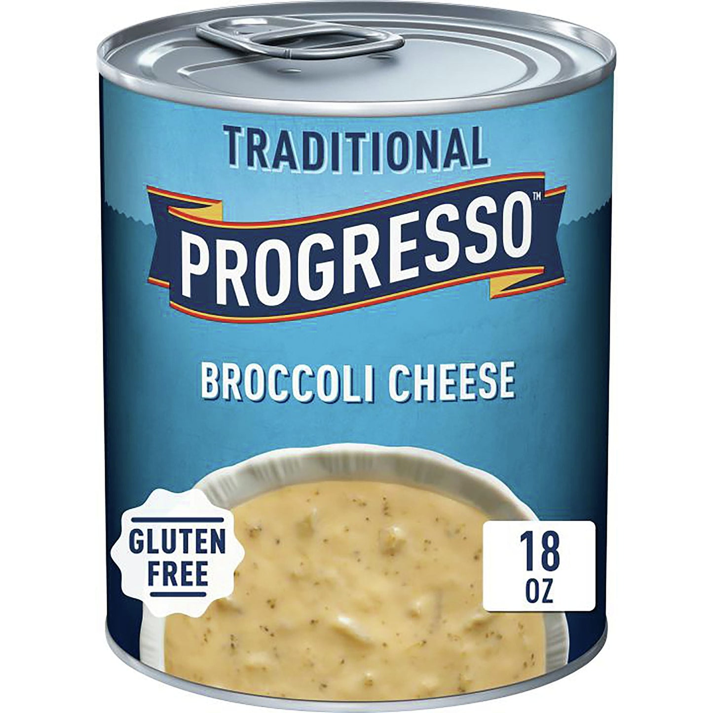 Progresso Traditional, Broccoli Cheese Canned Soup, Gluten Free, 18 oz.