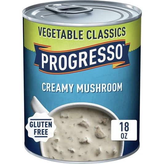 Progresso Vegetable Classics, Creamy Mushroom Canned Soup, Gluten Free, 18 oz.