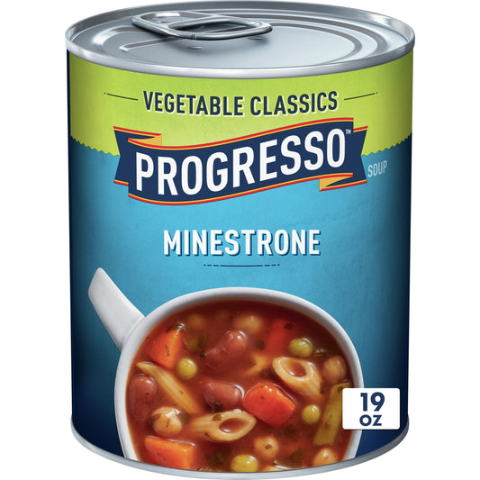 Progresso Vegetable Classics, Minestrone Canned Soup, 19 oz.