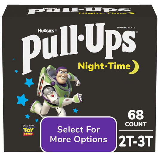 Pull-Ups Boys' Night-Time Training Pants, 2T-3T, 68 Ct
