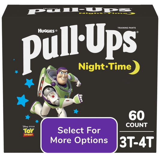 Pull-Ups Boys' Night-Time Training Pants, 3T-4T, 60 Ct