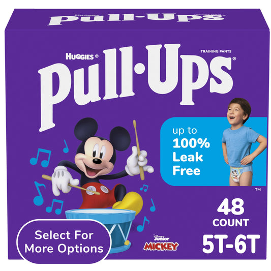 Pull-Ups Boys' Potty Training Pants, 5T-6T (50+ lbs), 48 Count