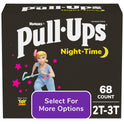 Pull-Ups Girls' Night-Time Training Pants, 2T-3T, 68 Ct