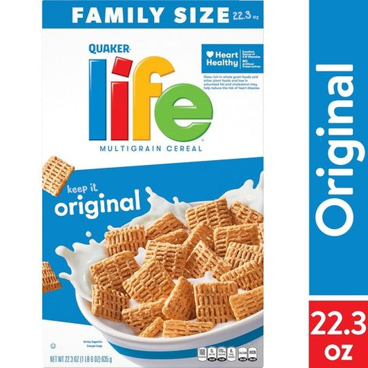 Quaker Life Multigrain Cereal Original, Family Size, 22.3 oz