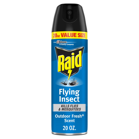 Raid Flying Insect Killer 7, Insecticide Aerosol Spray, Outdoor Fresh, 20 oz