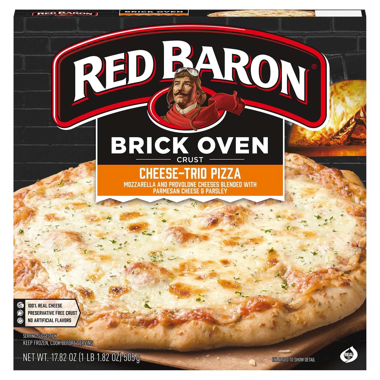 Red Baron Brick Oven Cheese Frozen Pizza 17.82oz