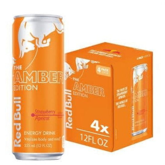 Red Bull Energy Drink, Strawberry Apricot 12 fl oz (4 pack)