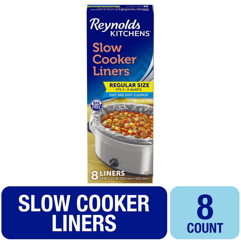 Reynolds Kitchens Slow Cooker Liners, Regular (Fits 3-8 Quarts), 8 Count