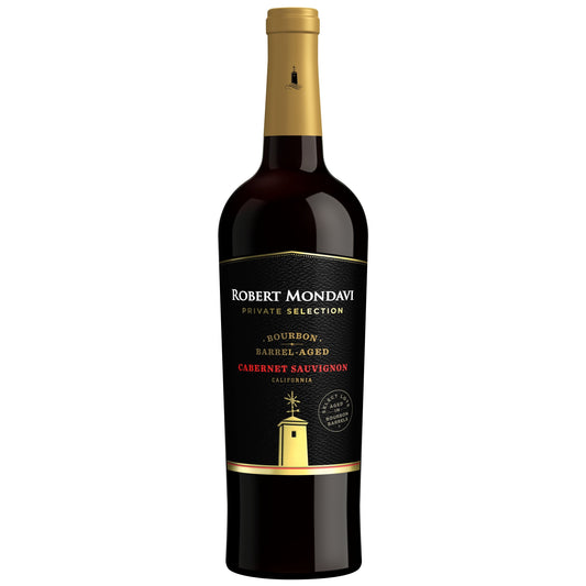 Robert Mondavi Private Selection Bourbon Barrel Aged Cabernet Sauvignon Red Wine, 750 ml Bottle, 14.5% ABV