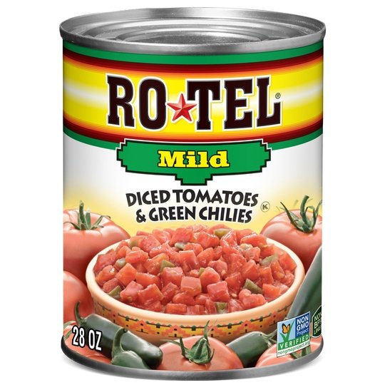 Rotel Mild Diced Tomatoes and Green Chilies, 28 oz